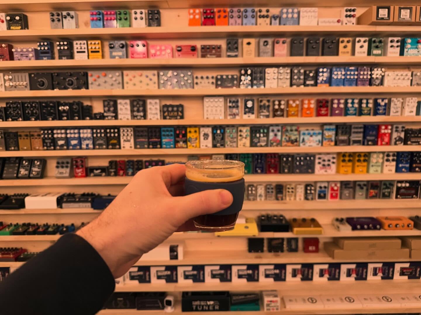 Where else can you get a handcrafted coffee and boutique effect pedal?
Visit GB Music & Sound, Canada  ’s destination for gear!